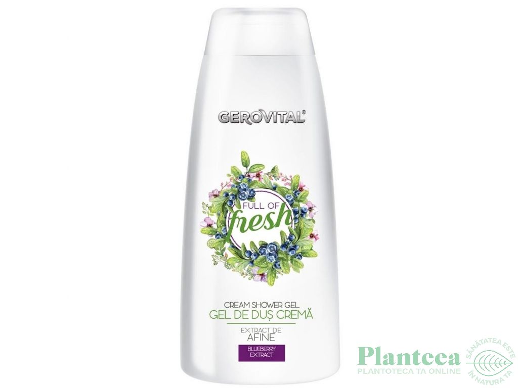 Gel dus crema afine Full of Fresh 400ml - GEROVITAL