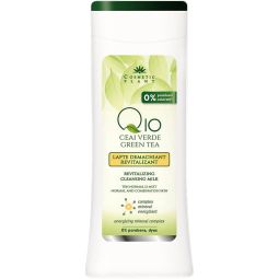 Lapte demachiant antirid Q10 ceai verde complex mineral 200ml - COSMETIC PLANT