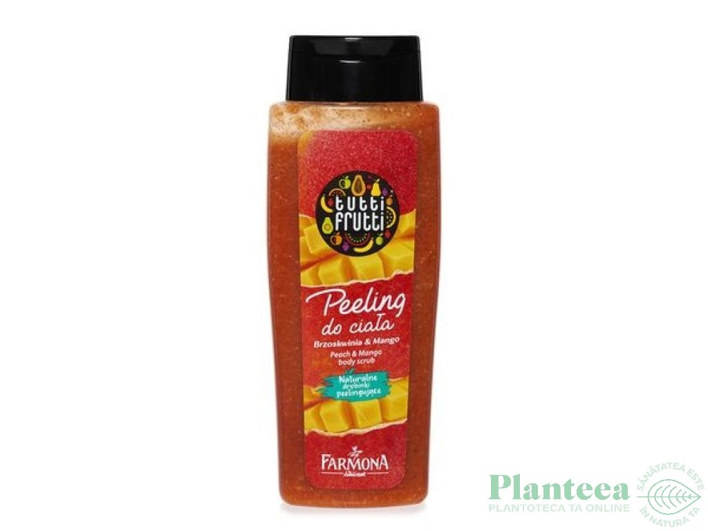 Scrub dus piersici mango Tutti Frutti 100ml - FARMONA