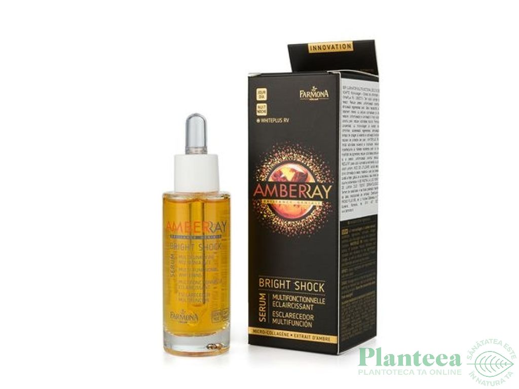 Ser zi/noapte iluminator multifunctional Amberray 30ml - FARMONA