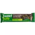 Ciocolata amaruie 60%cacao stevia 25g - SWEET&SAFE