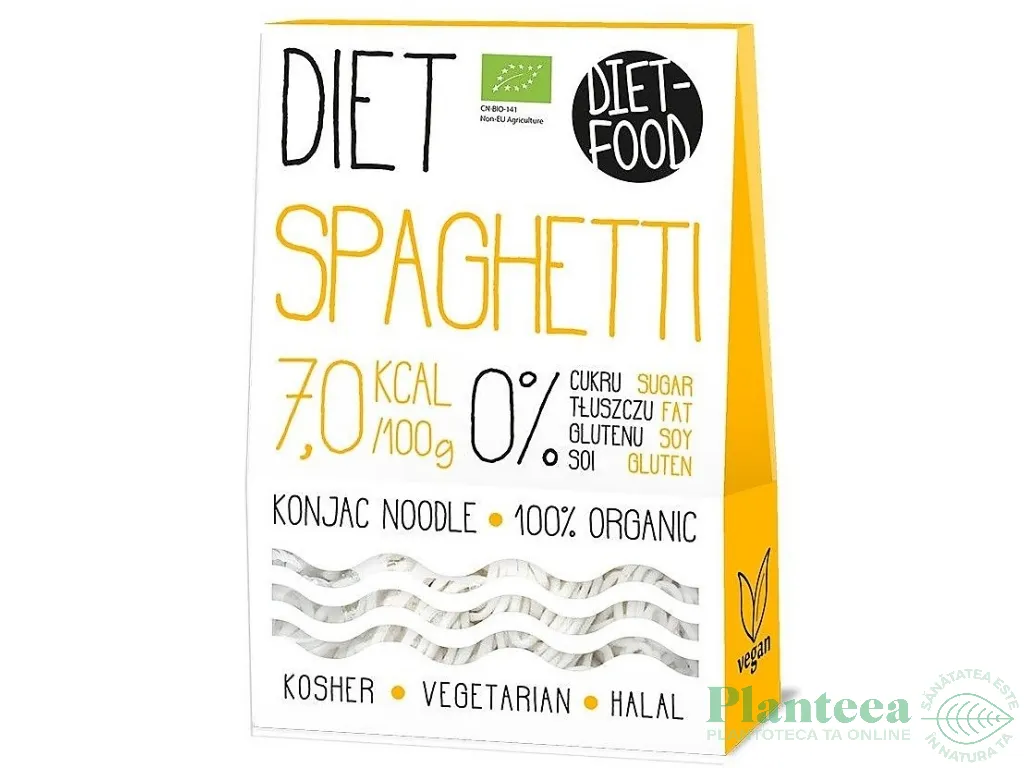 Paste spaghete konjac Shirataki bio 300g - DIET FOOD