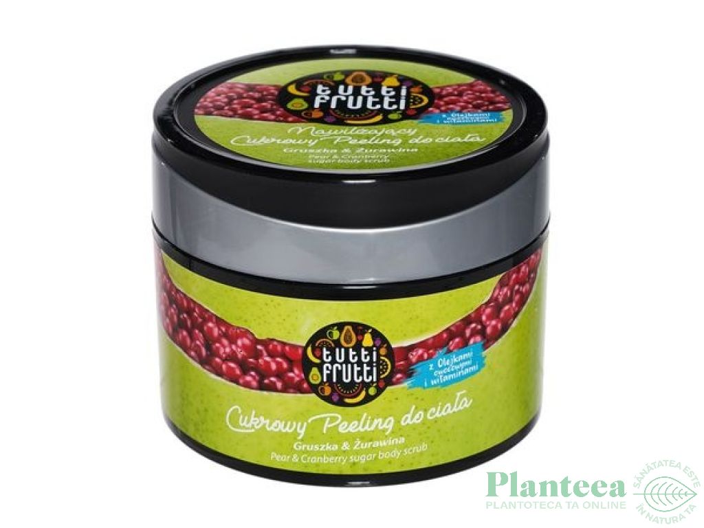 Sugar scrub corp pere merisoare Tutti Frutti 300g - FARMONA