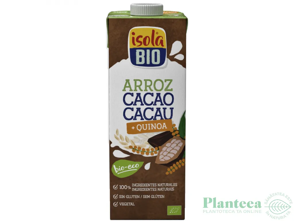 Lapte orez quinoa cacao eco 1L - ISOLA BIO