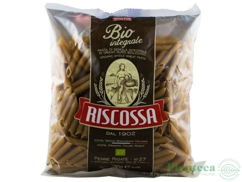 Paste penne rigate grau integral eco 500g - RISCOSSA