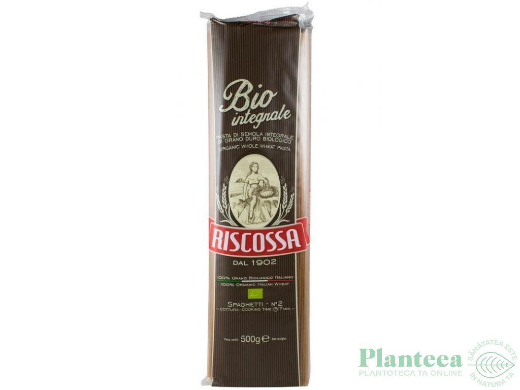 Paste spaghete grau integral eco 500g - RISCOSSA