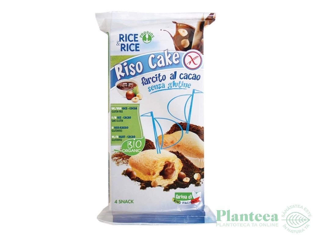 Briose orez cacao fara gluten eco 4x45g - PROBIOS