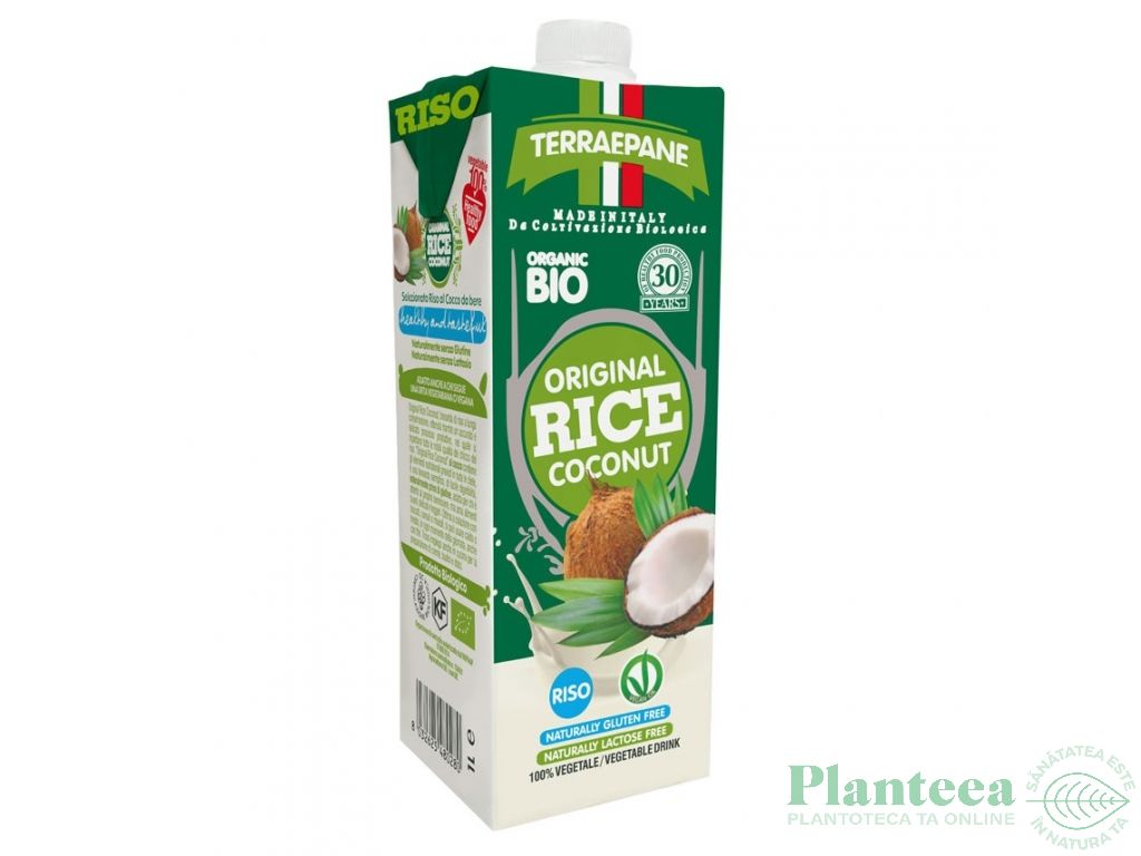 Lapte orez cocos bio 1L - TERRA E PANE