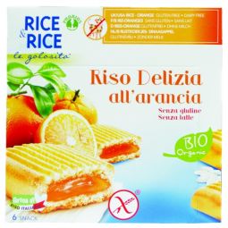 Biscuiti deliciosi orez umpluti portocale eco 198g - PROBIOS