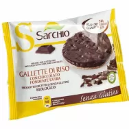 Rondele expandate orez ciocolata neagra eco 34g - SARCHIO