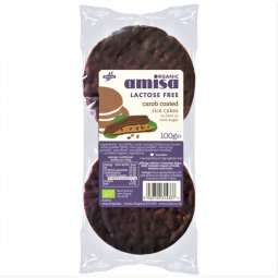 Rondele expandate orez glazura carob 100g - BIONA