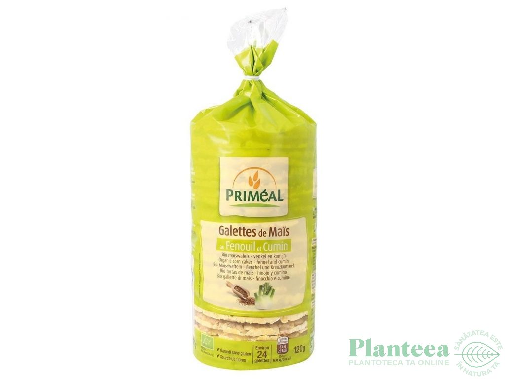 Rondele expandate porumb fenicul chimion eco 120g - PRIMEAL