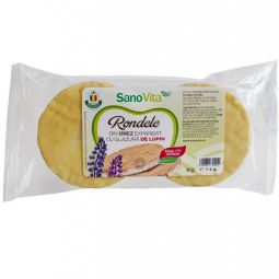 Rondele expandate orez glazura lupin 75g - SANOVITA