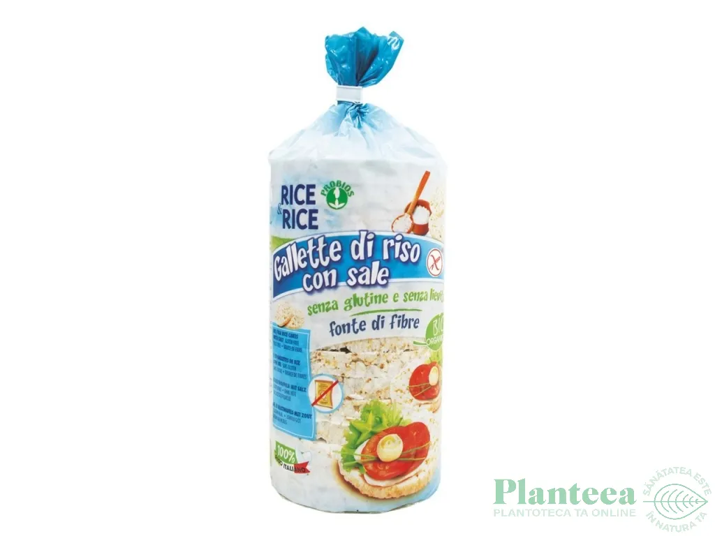 Rondele expandate orez fara sare eco 100g - PROBIOS