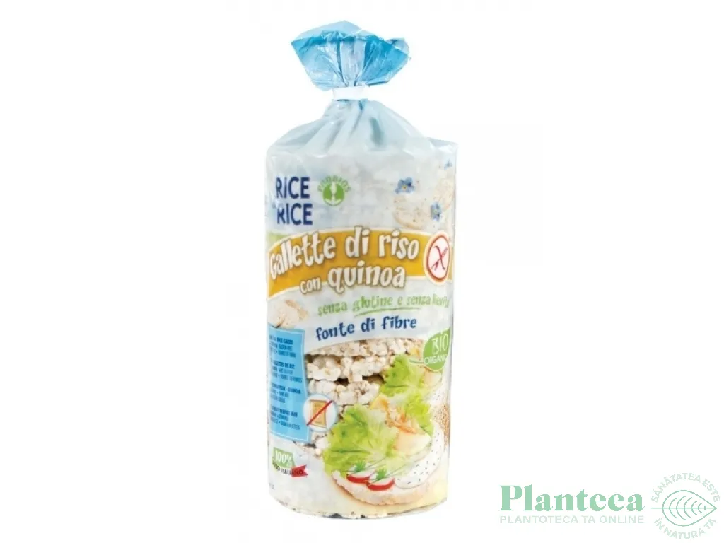 Rondele expandate orez quinoa cu sare eco 100g - PROBIOS