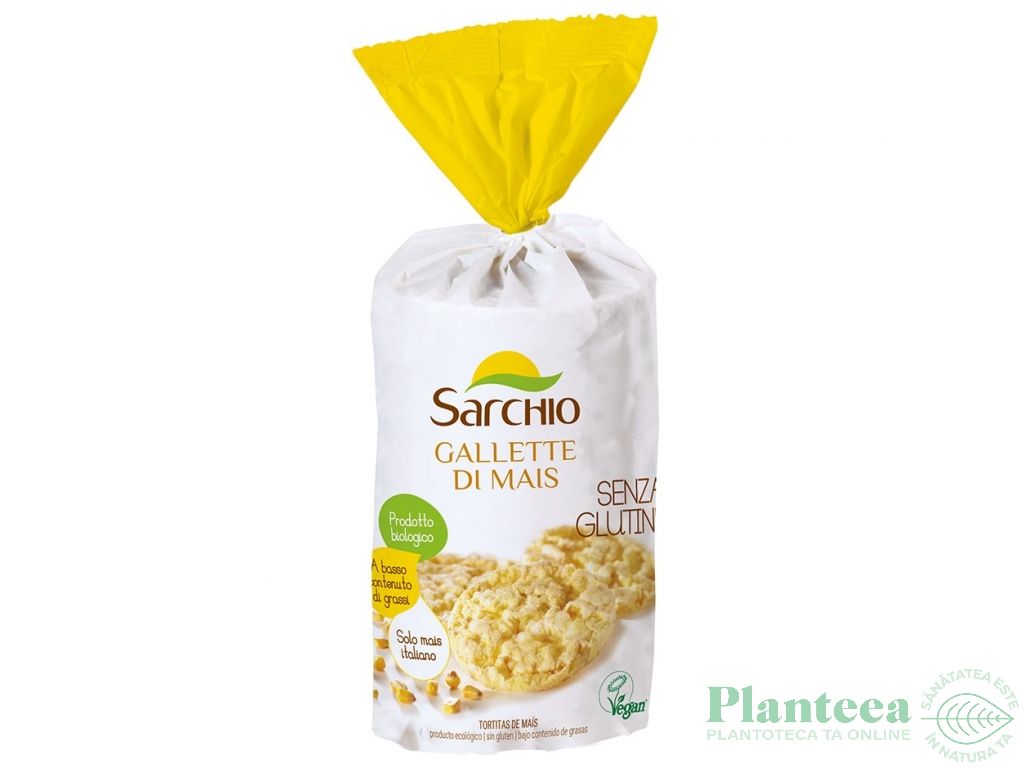 Rondele expandate porumb cu sare eco 100g - SARCHIO