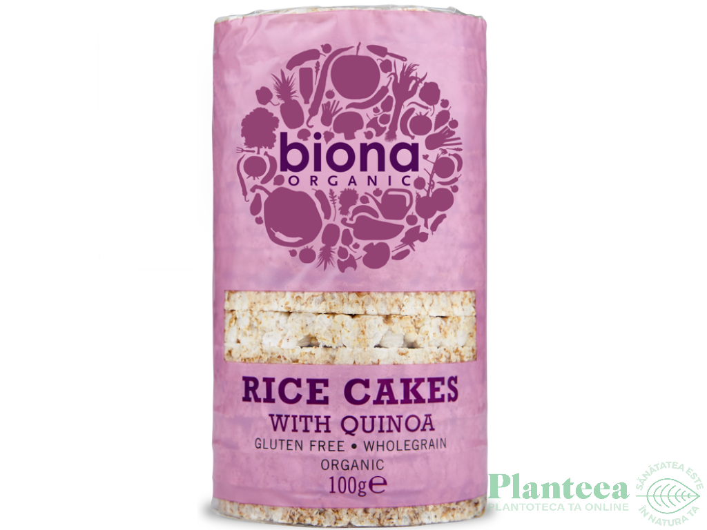 Rondele expandate orez quinoa cu sare 100g - BIONA