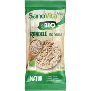 Rondele expandate orez fara sare bio 56g - SANOVITA