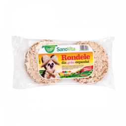 Rondele expandate grau fara sare 80g - SANOVITA