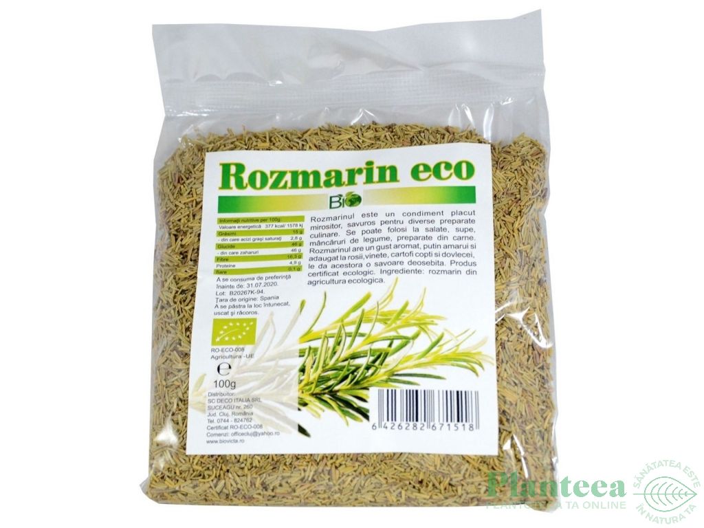 Condiment rozmarin eco 100g - DECO ITALIA