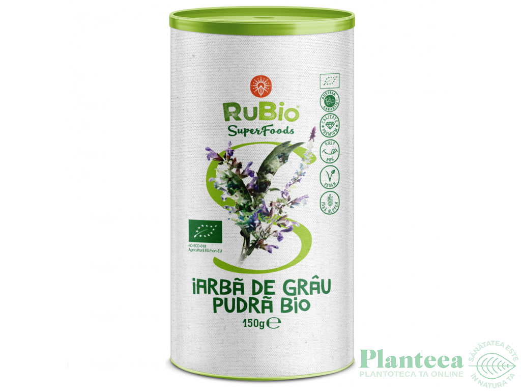 Pulbere iarba grau bio 150g - RUBIO