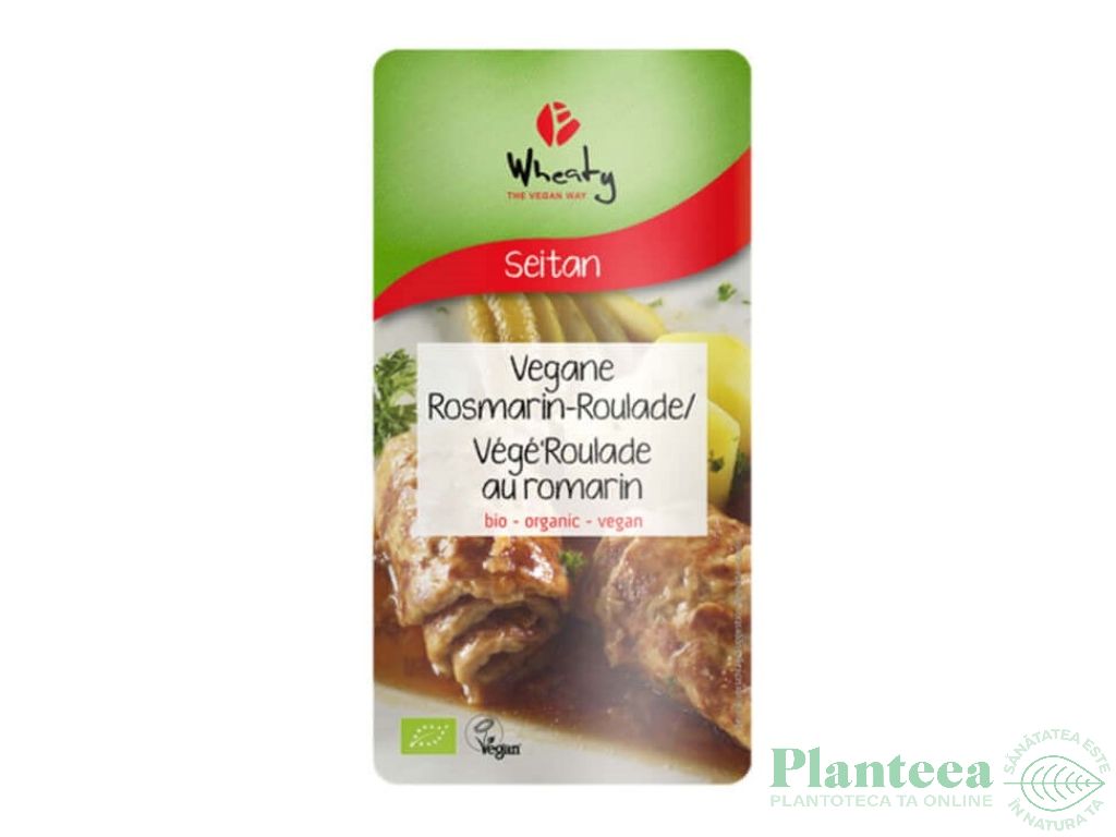 Rulada vegana seitan rozmarin 175g - WHEATY