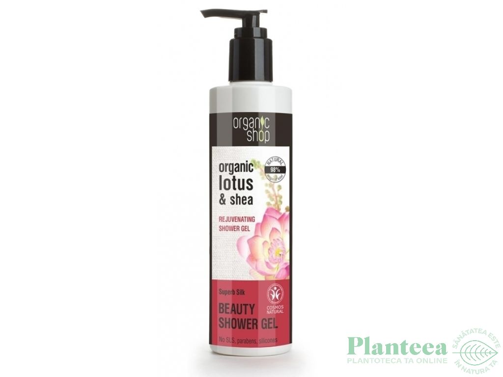 Gel dus rejuvenant lotus unt shea 280ml - ORGANIC SHOP