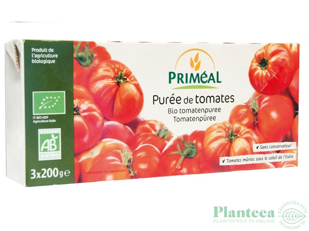 Piure tomate eco 3x200g - PRIMEAL