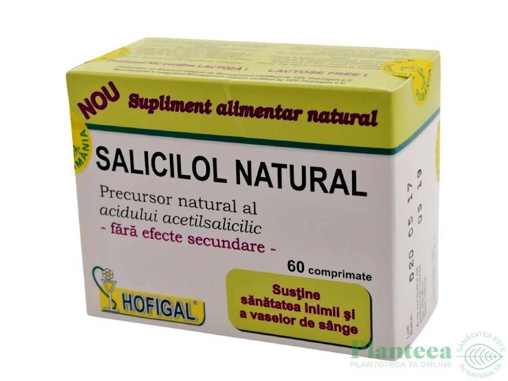 Salicilol natural 60cp - HOFIGAL