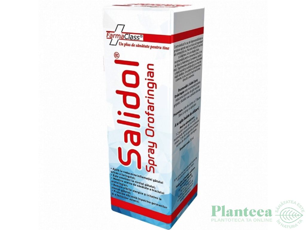 Spray orofaringian Salidol 30ml - FARMACLASS