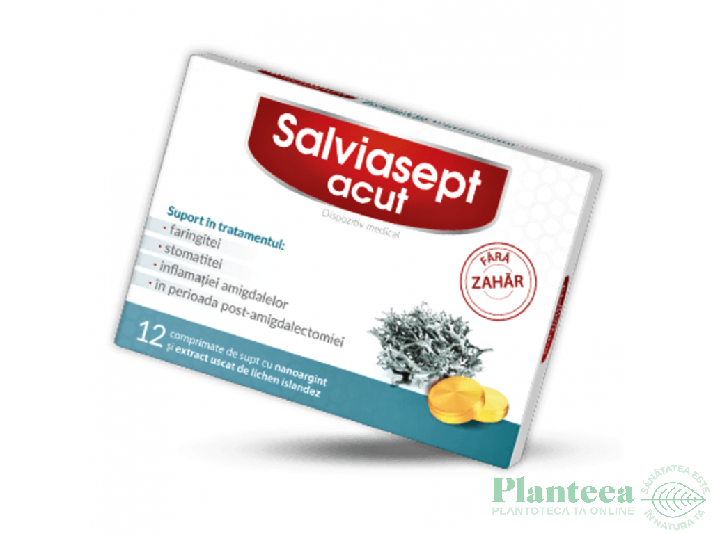 Salviasept acut fara zahar 24cp - NATUR PRODUKT