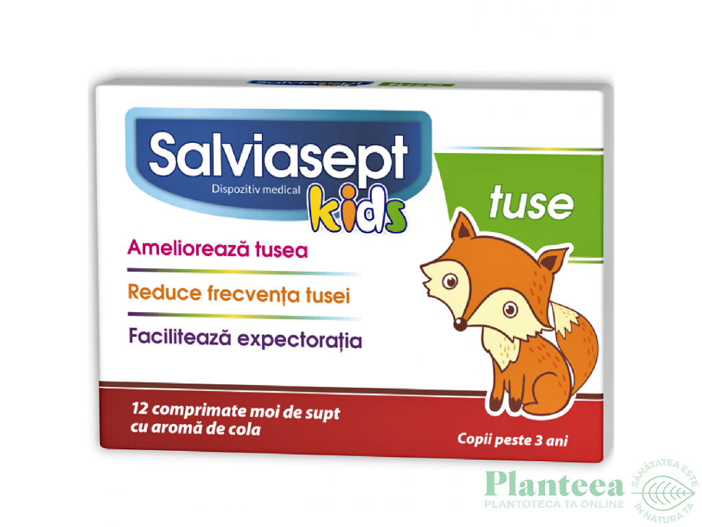 Salviasept kids tuse 12cp - NATUR PRODUKT