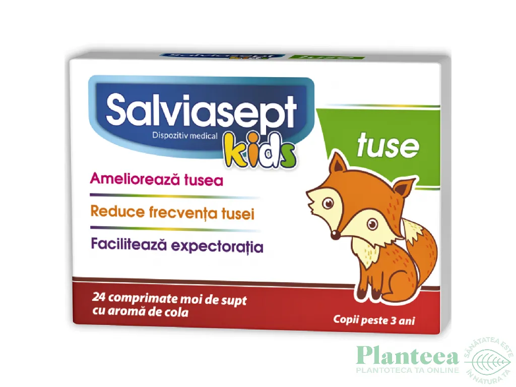 Salviasept kids tuse 24cp - NATUR PRODUKT
