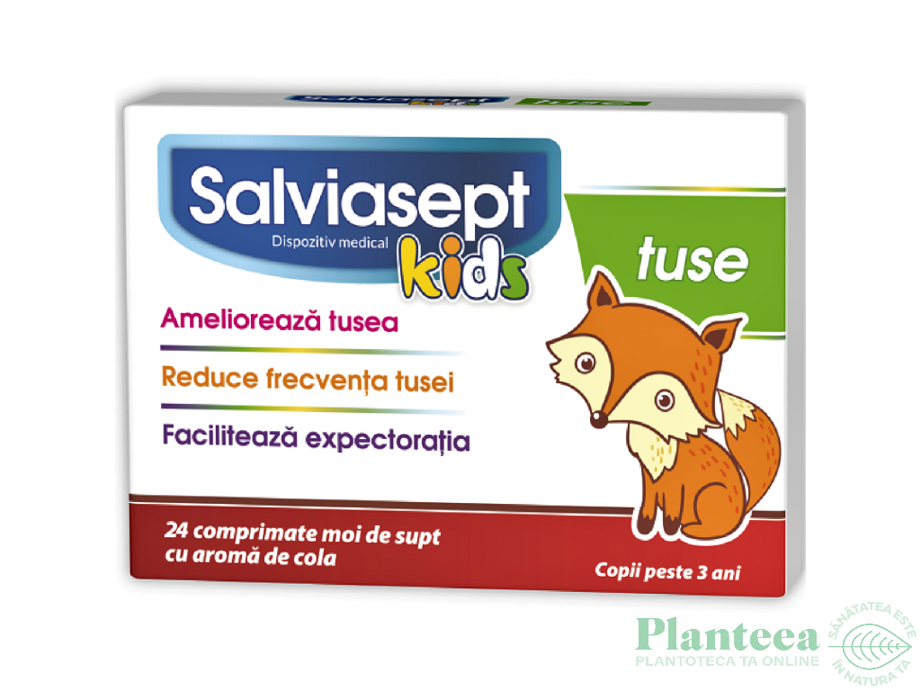 Salviasept kids tuse 24cp - NATUR PRODUKT