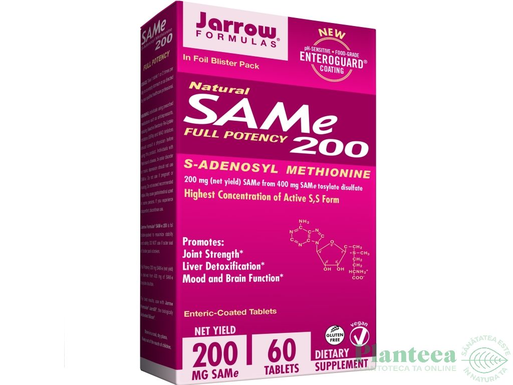 SAMe [S Adenosil metionina] 200mg 60cp - JARROW FORMULAS