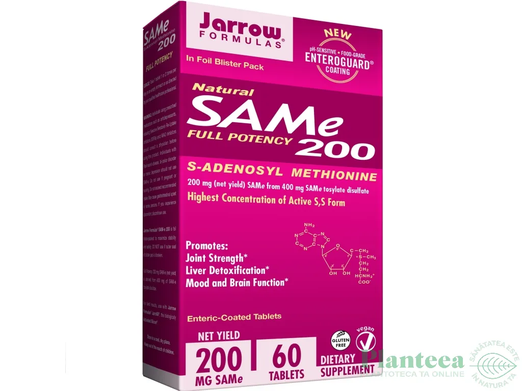 SAMe [S Adenosil metionina] 200mg 60cp - JARROW FORMULAS