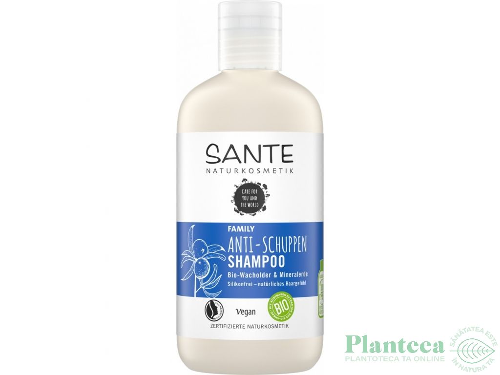 Sampon antimatreata ienupar minerale bio 250ml - SANTE