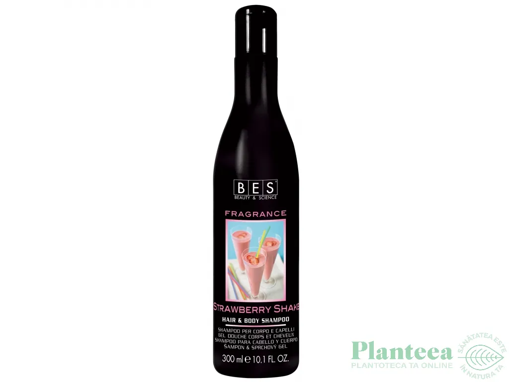 Sampon gel dus shake capsuni Fragrance 300ml - BES