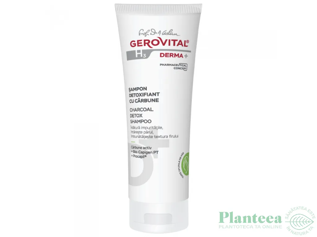 Sampon detoxifiant carbune 200ml - GEROVITAL H3 DERMA+