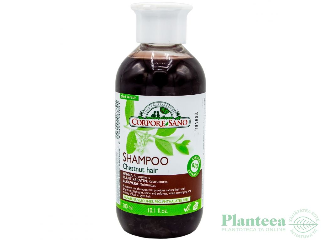 Sampon henna par castaniu 300ml - CORPORE SANO