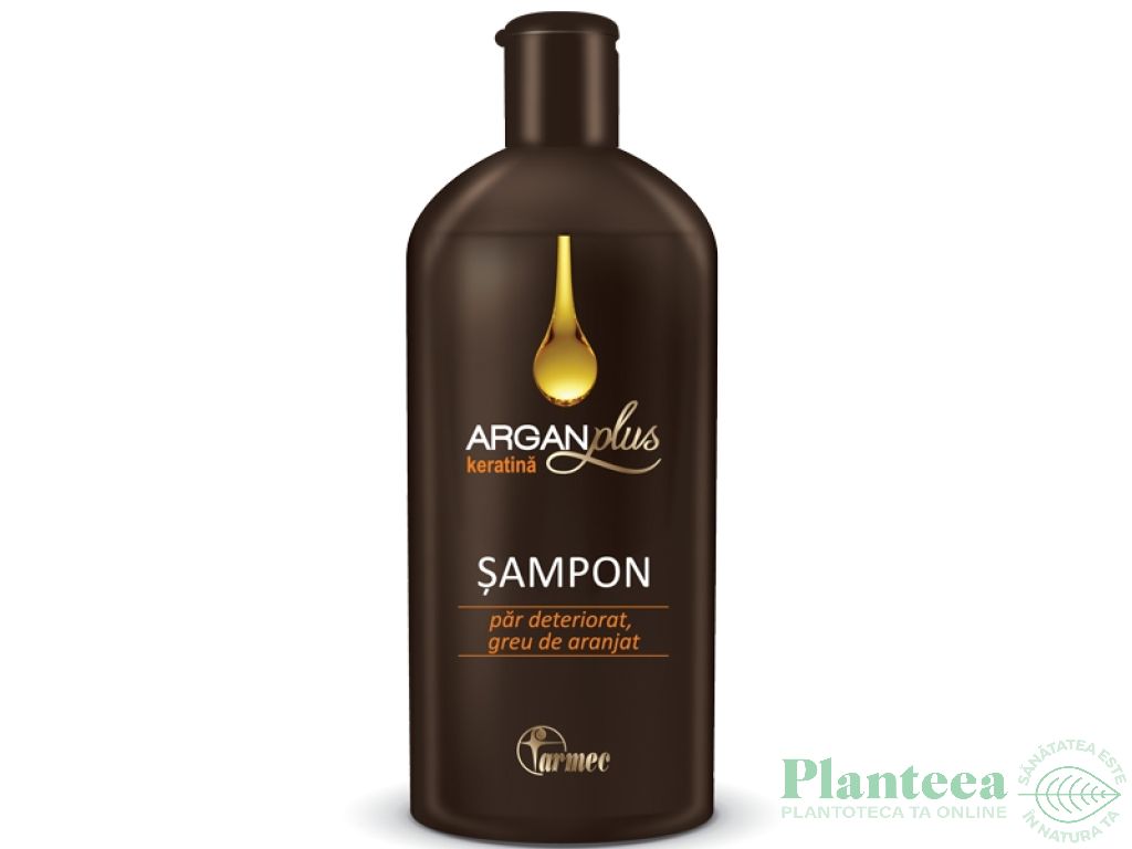 Sampon cheratina par deteriorat greu de aranjat 250ml - ARGAN PLUS