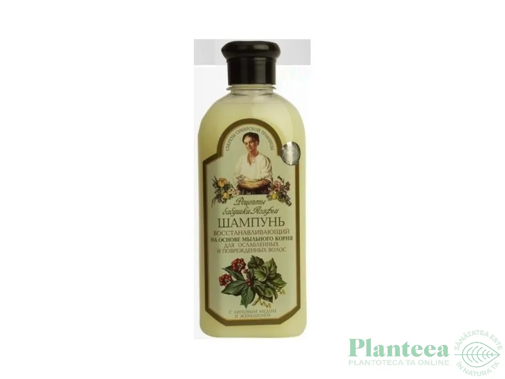 Sampon 5plante spumante regenerant par deteriorat 350ml - RETETELE BUNICII AGAFIA