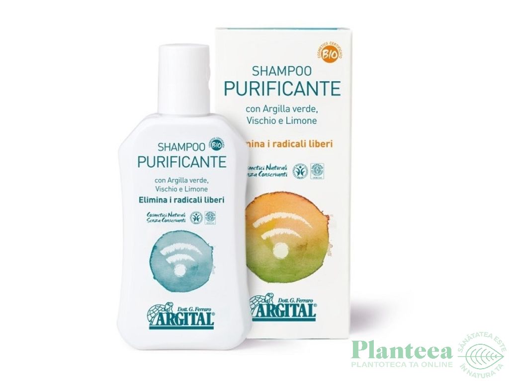 Sampon purificator argila verde vasc lamaie 250ml - ARGITAL