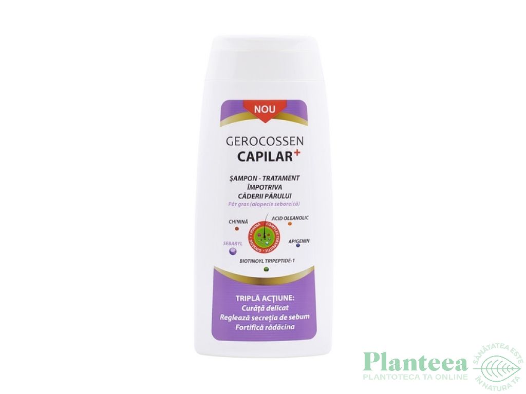 Sampon tratament imp caderii parului gras Capilar+ 275ml - GEROCOSSEN