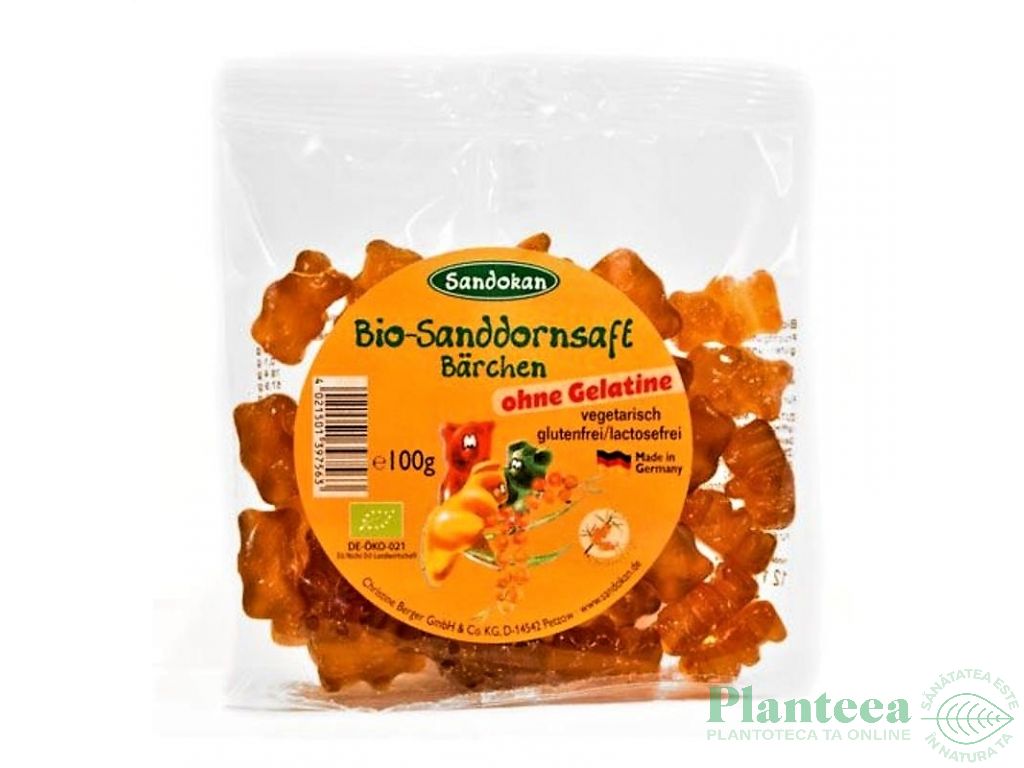 Jeleuri ursuleti catina fara gelatina eco 100g - SANDOKAN