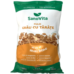 Fulgi grau cu tarate 500g - SANOVITA