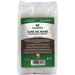 Sare mare grunjoasa iodata 1kg - SANOVITA