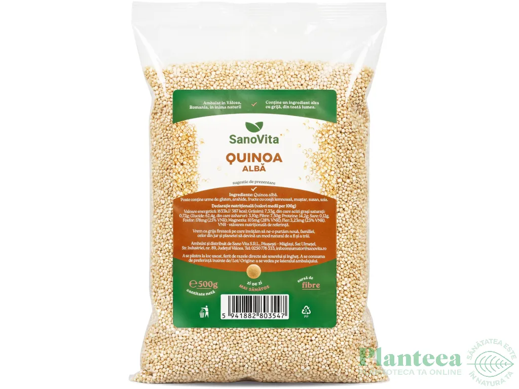 Quinoa alba boabe 500g - SANOVITA