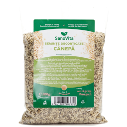 Seminte canepa decorticate 500g - SANOVITA