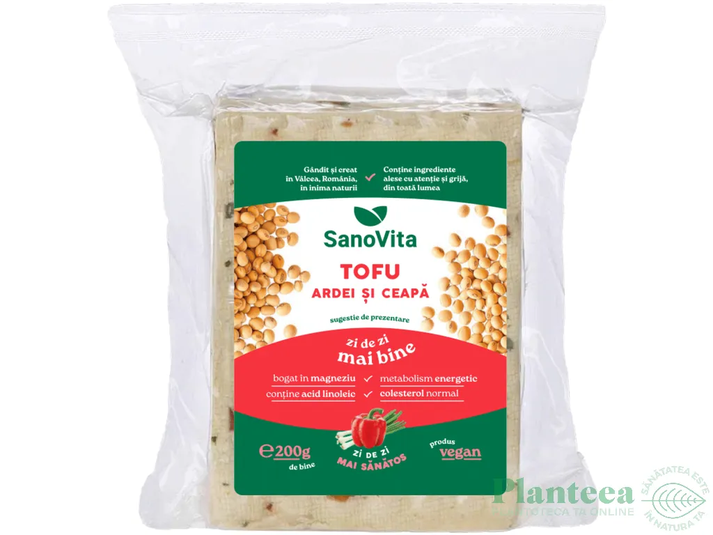 Tofu plus ardei ceapa 200g - SANOVITA